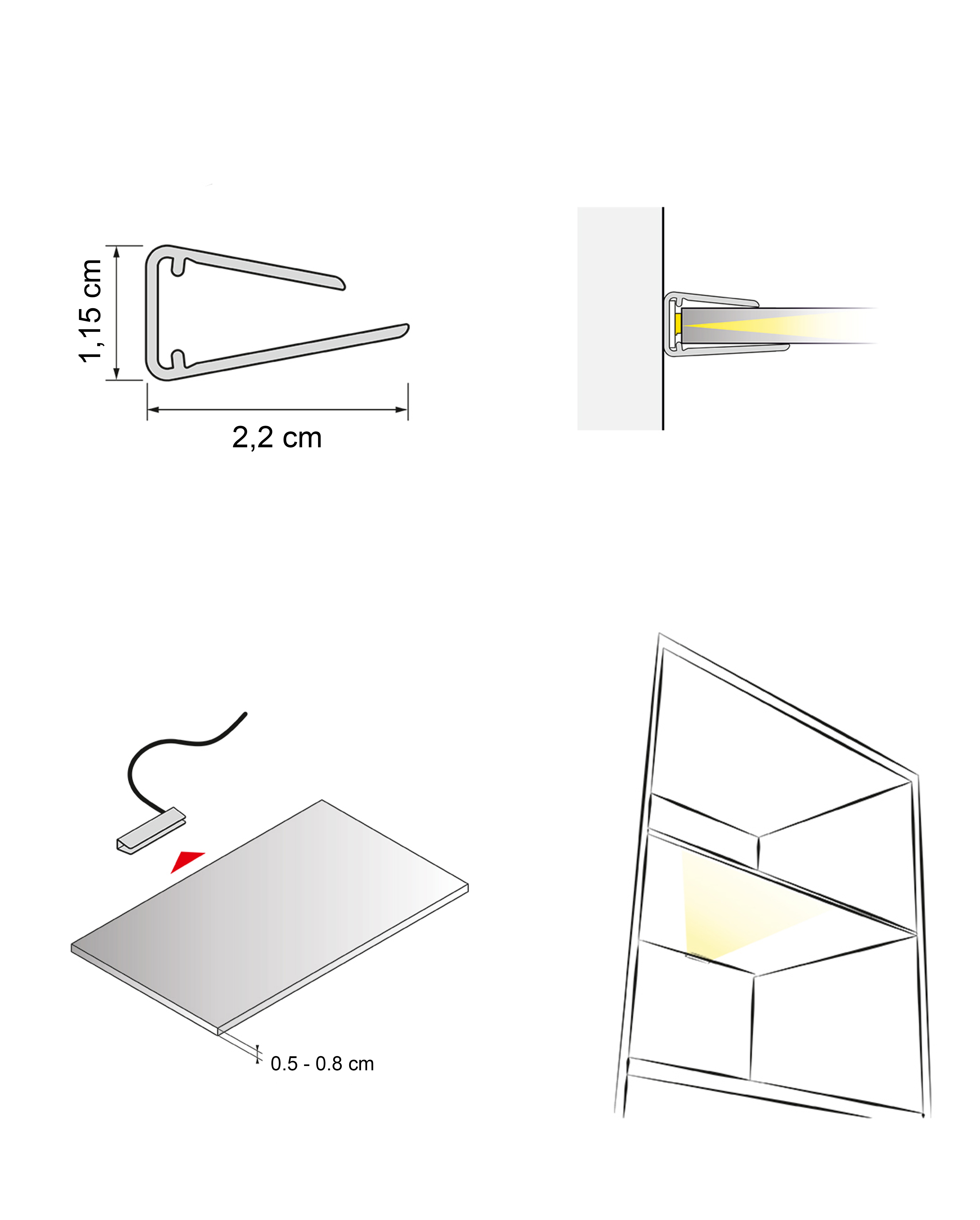 Beleuchtungs-Set LED 060 SOLEA