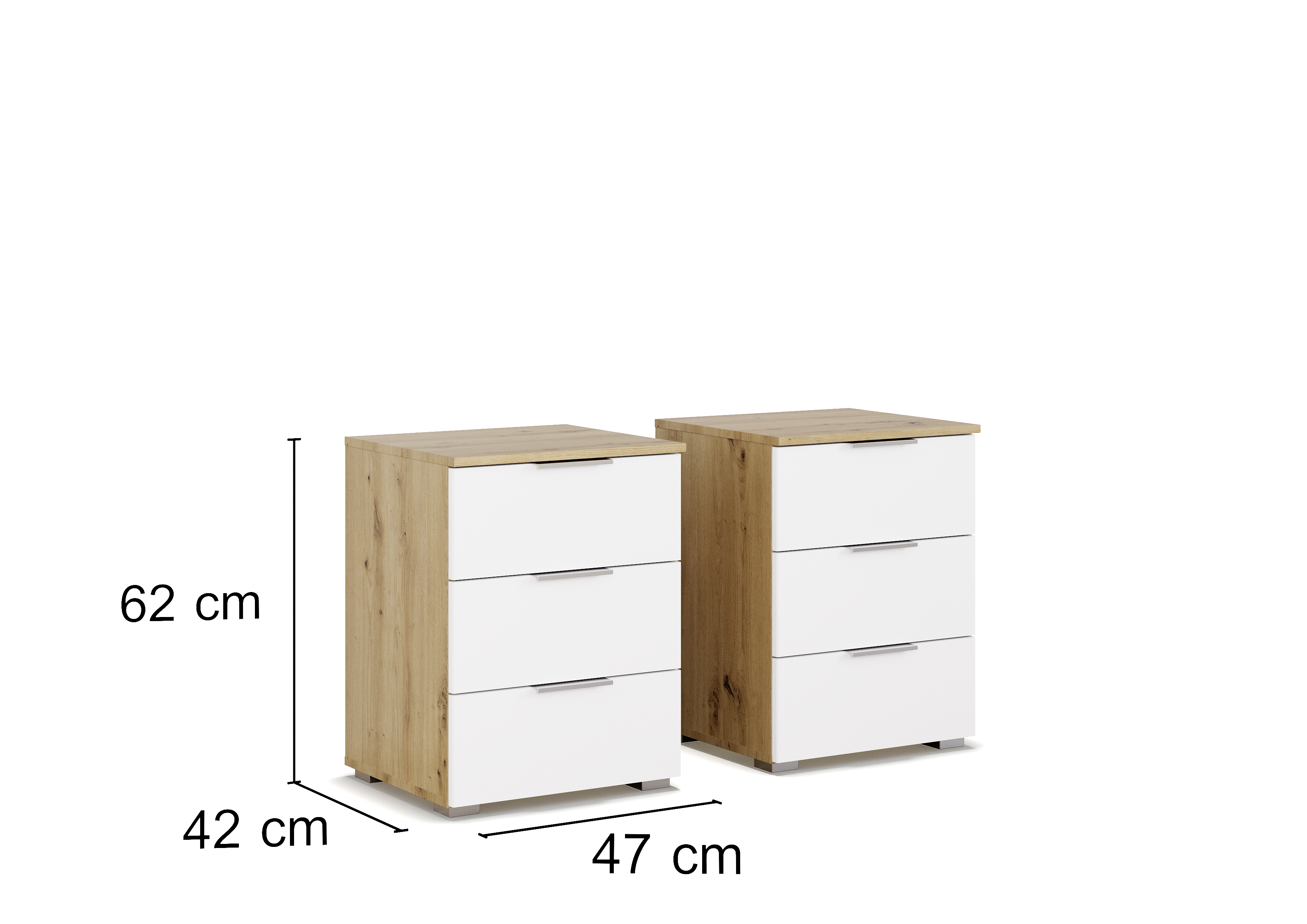 Nachtkommoden 2er-Set ALABAMA