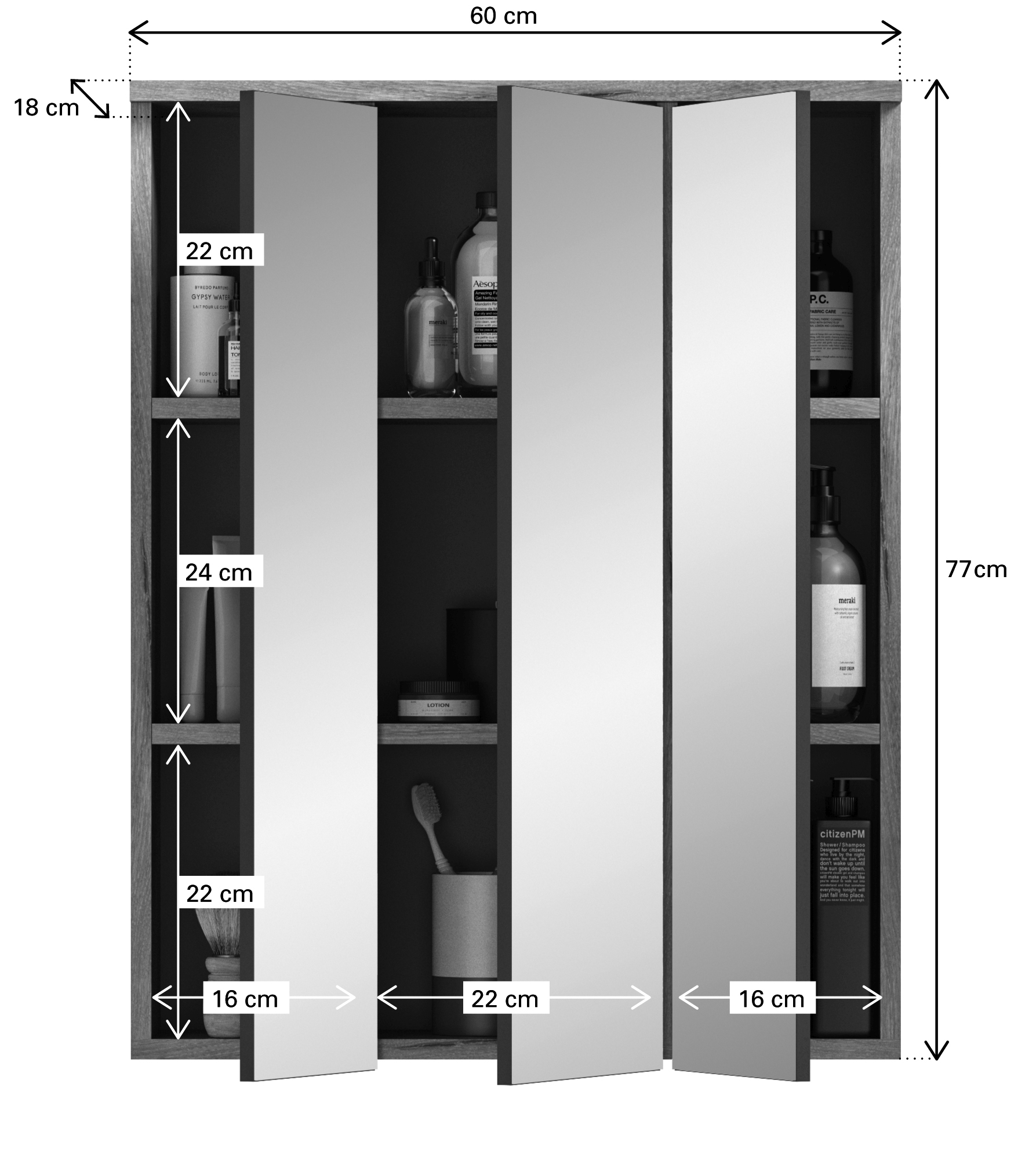 Spiegelschrank AGARO