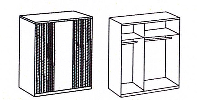 Drehtürenschrank ANDORRA