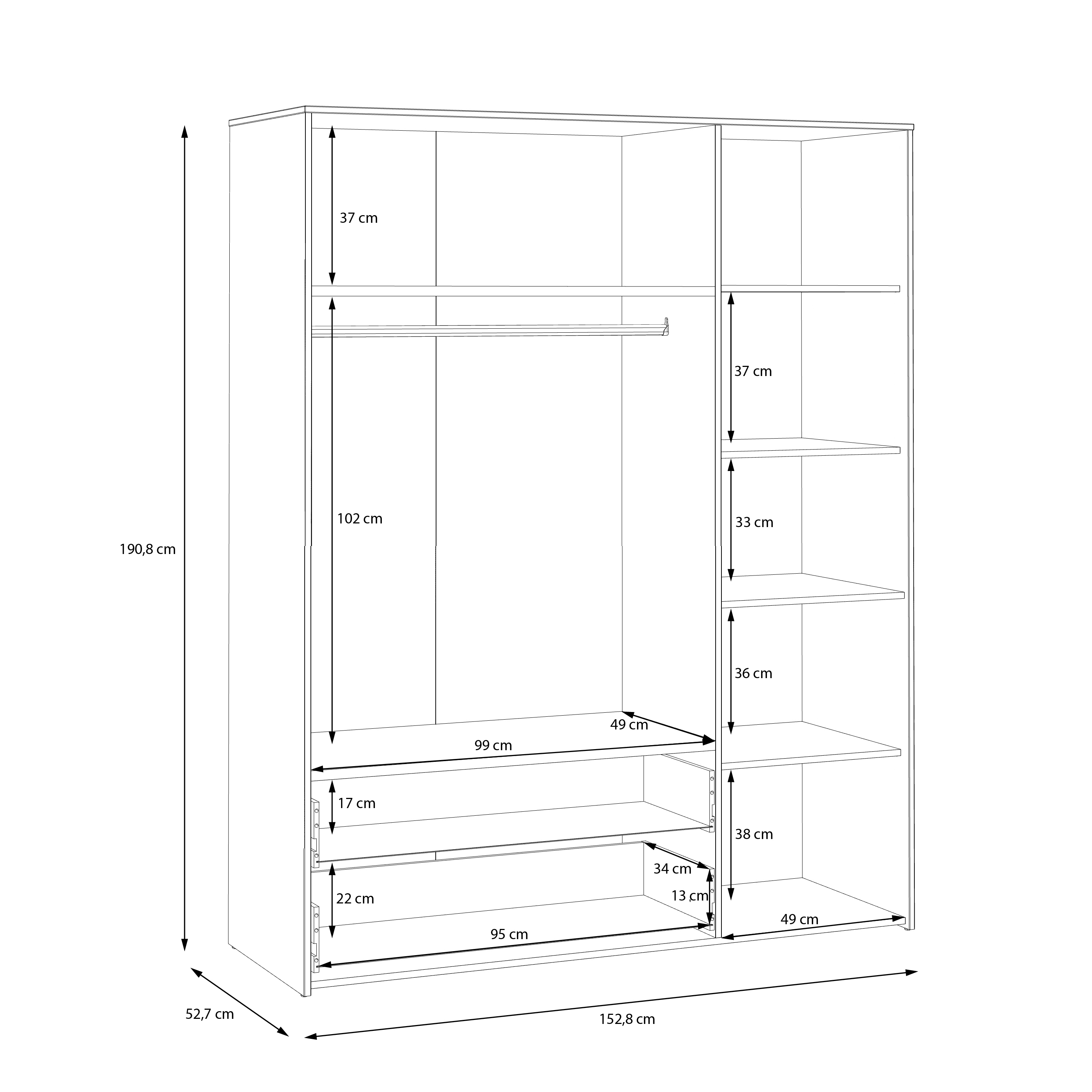 Kleiderschrank PALDISKI