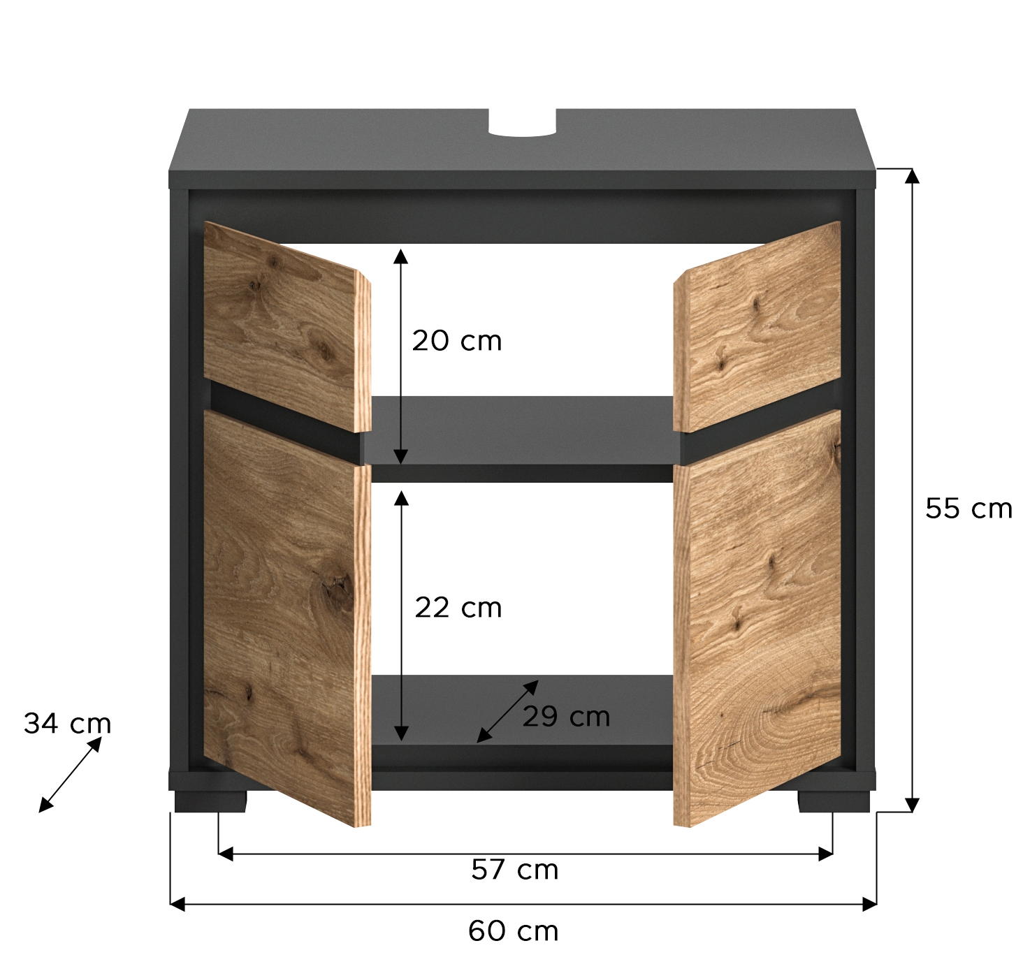 Waschbeckenunterschrank HOSAENA