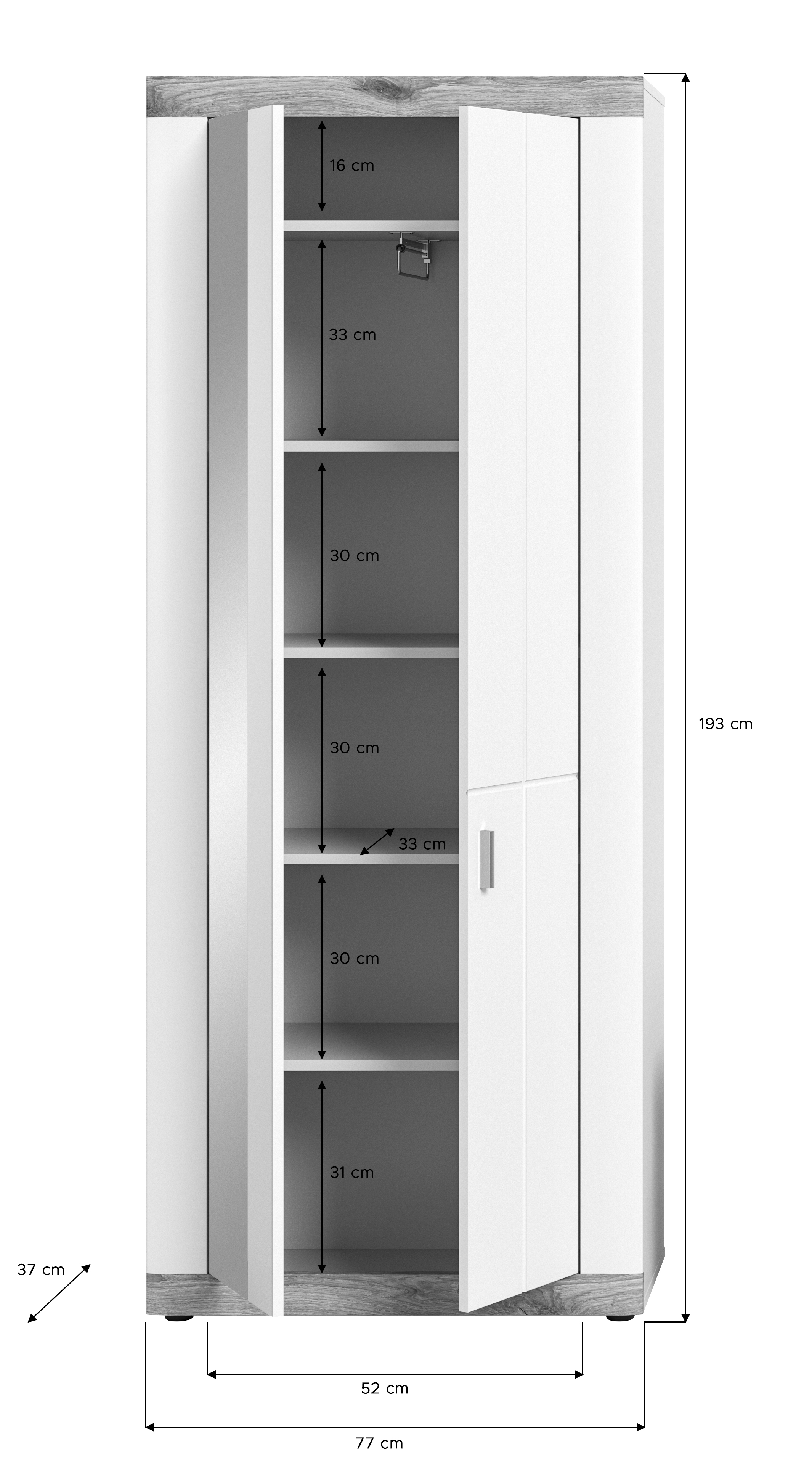 Garderobenschrank NEKEMTE