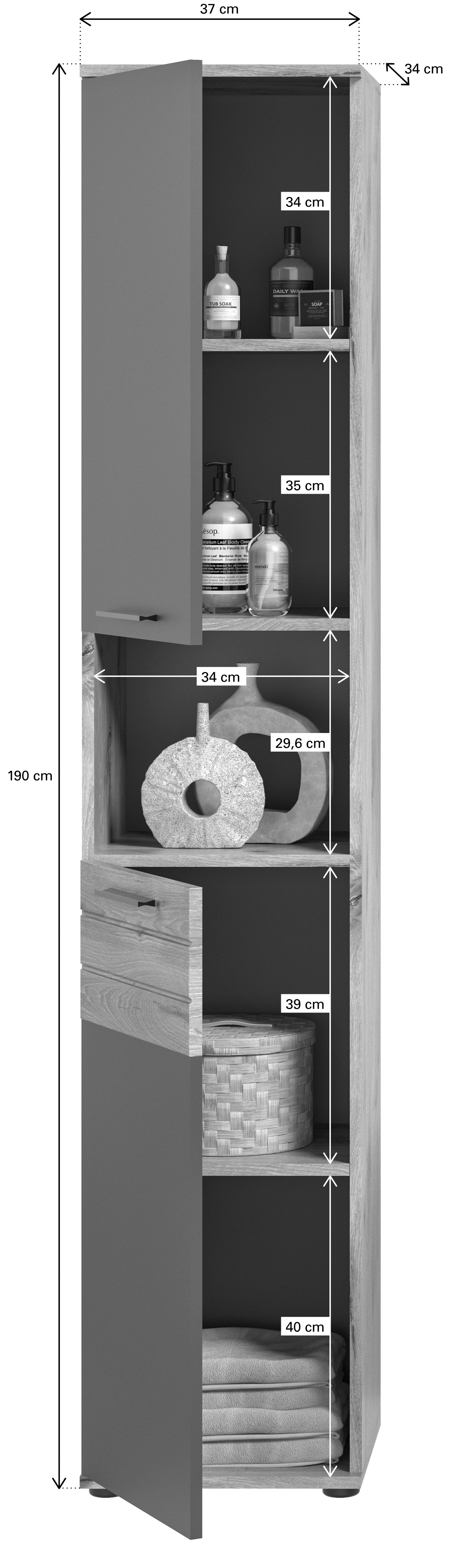 Hochschrank AGARO