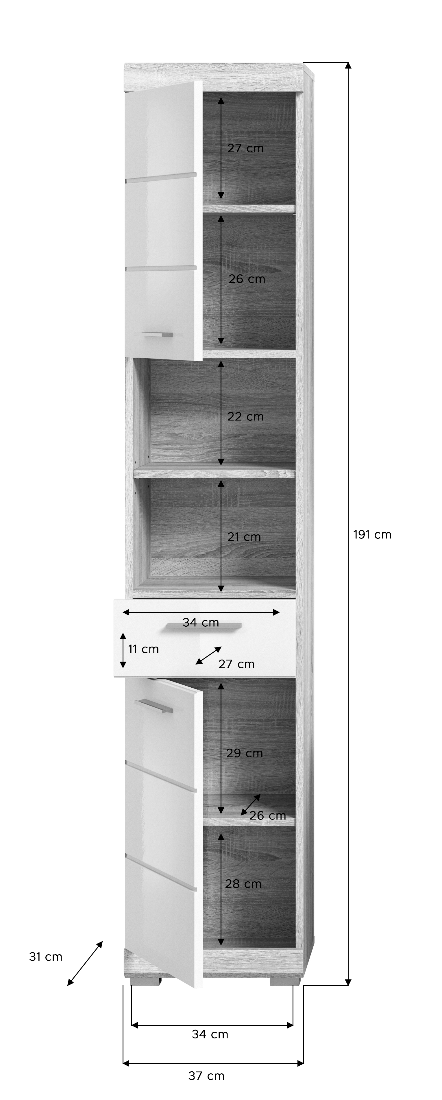 Hochschrank GIMBI