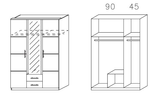 Drehtürenschrank MICRO