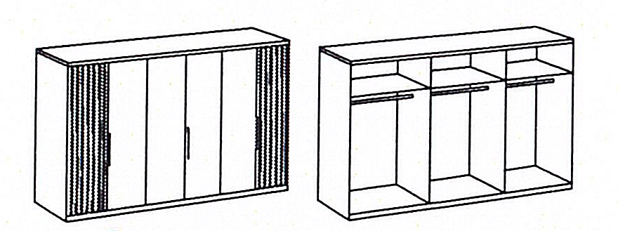 Drehtürenschrank ANDORRA