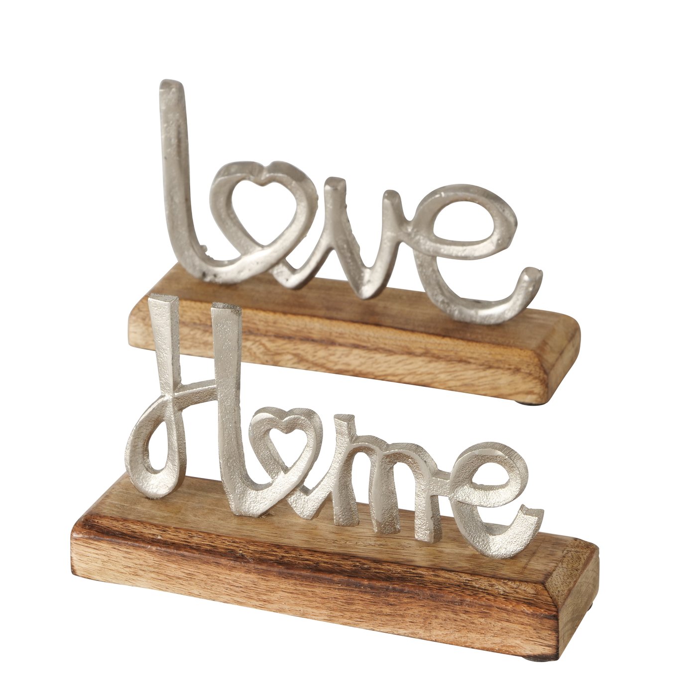 Schriftzug sortiert LOVE HOME