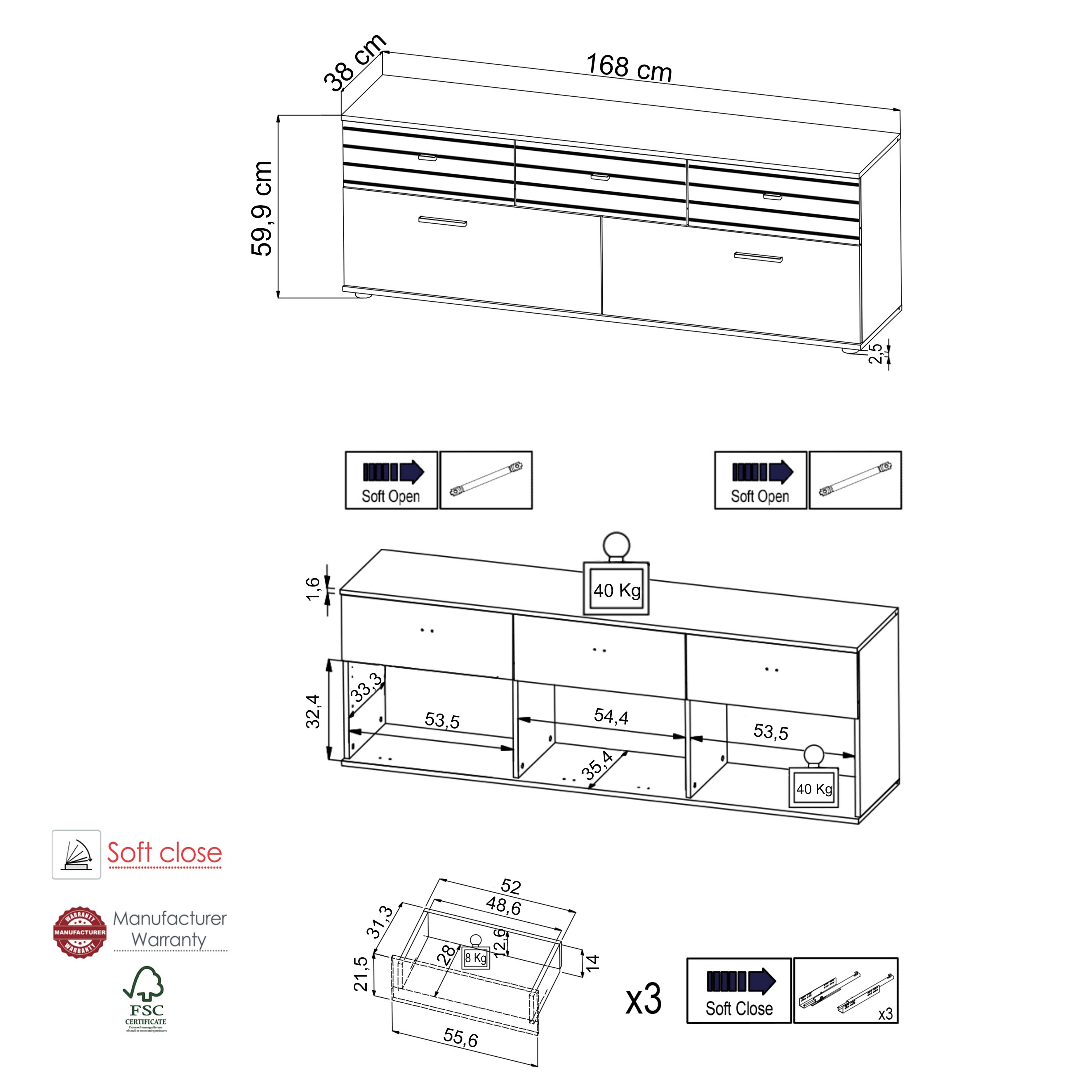 TV-Lowboard SOLEA