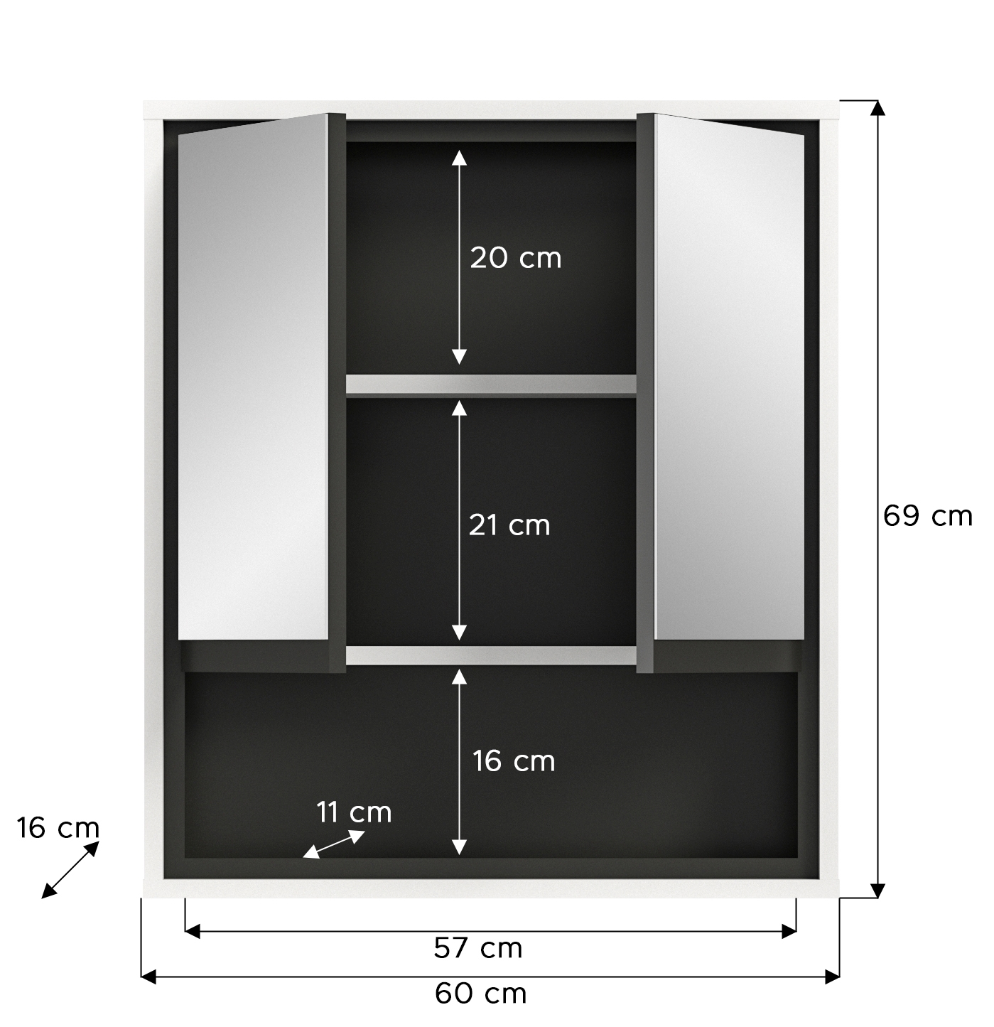 Spiegelschrank HOSAENA