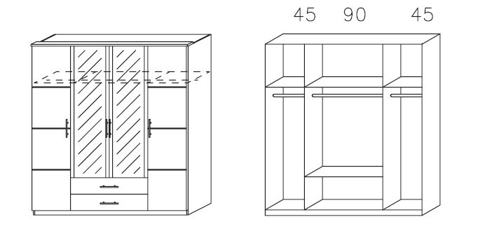 Drehtürenschrank MICRO