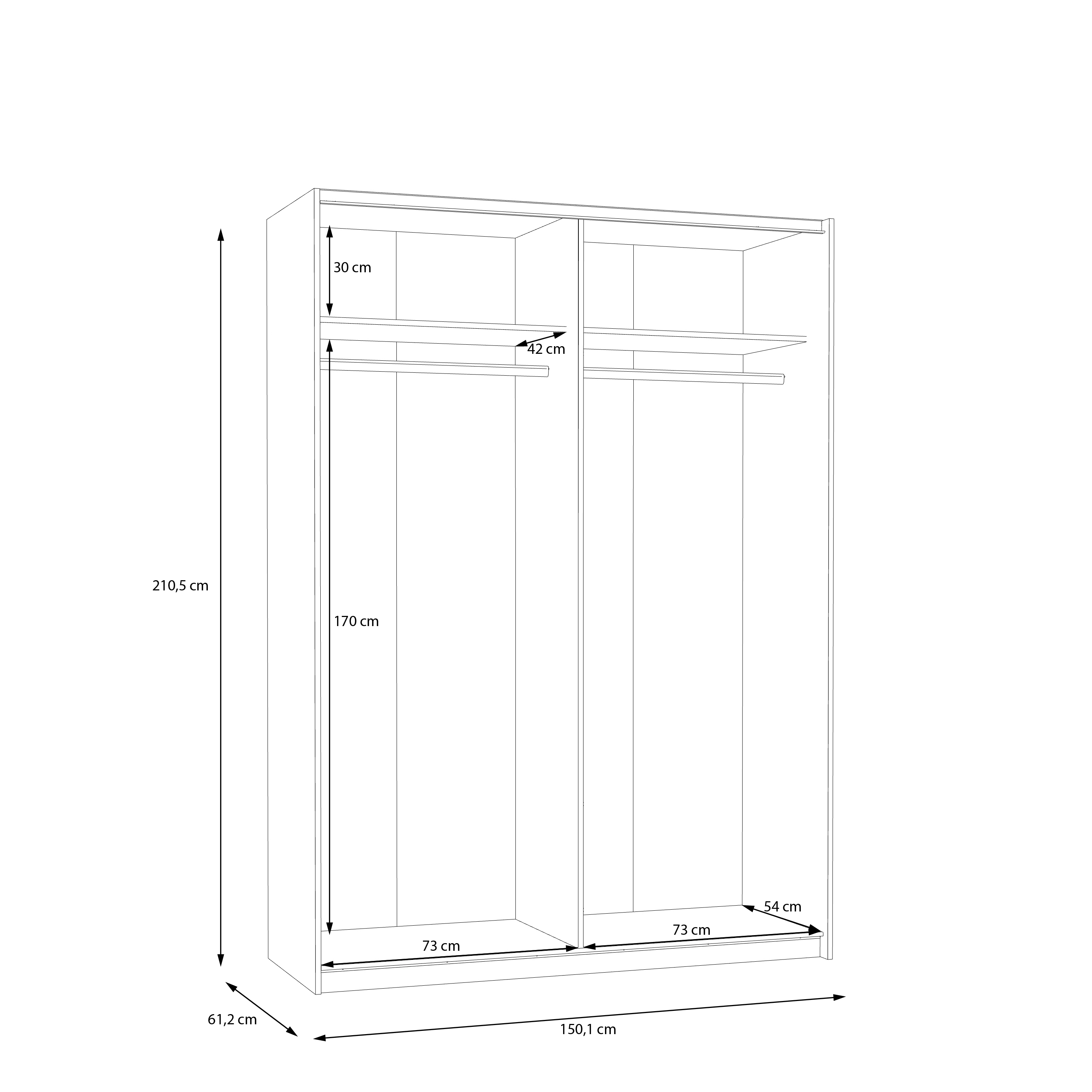 Schwebetürenschrank PAIDE