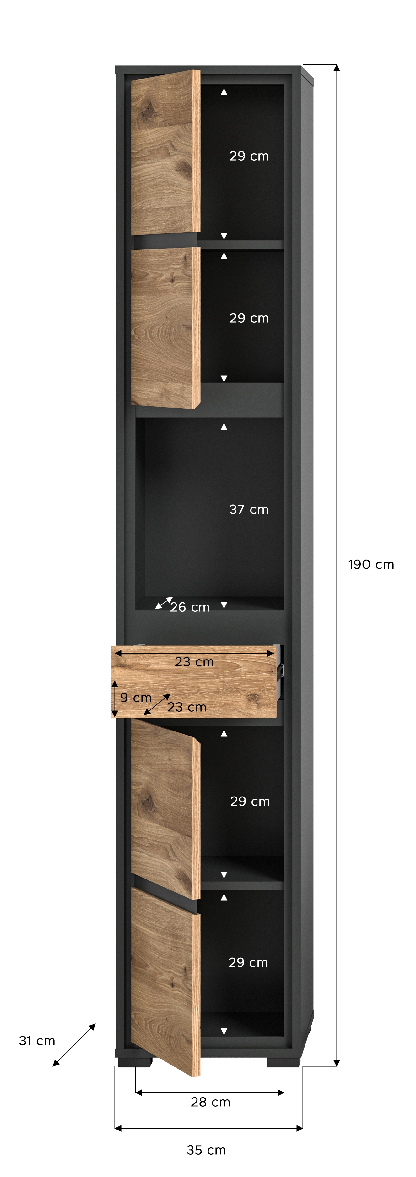 Hochschrank HOSAENA