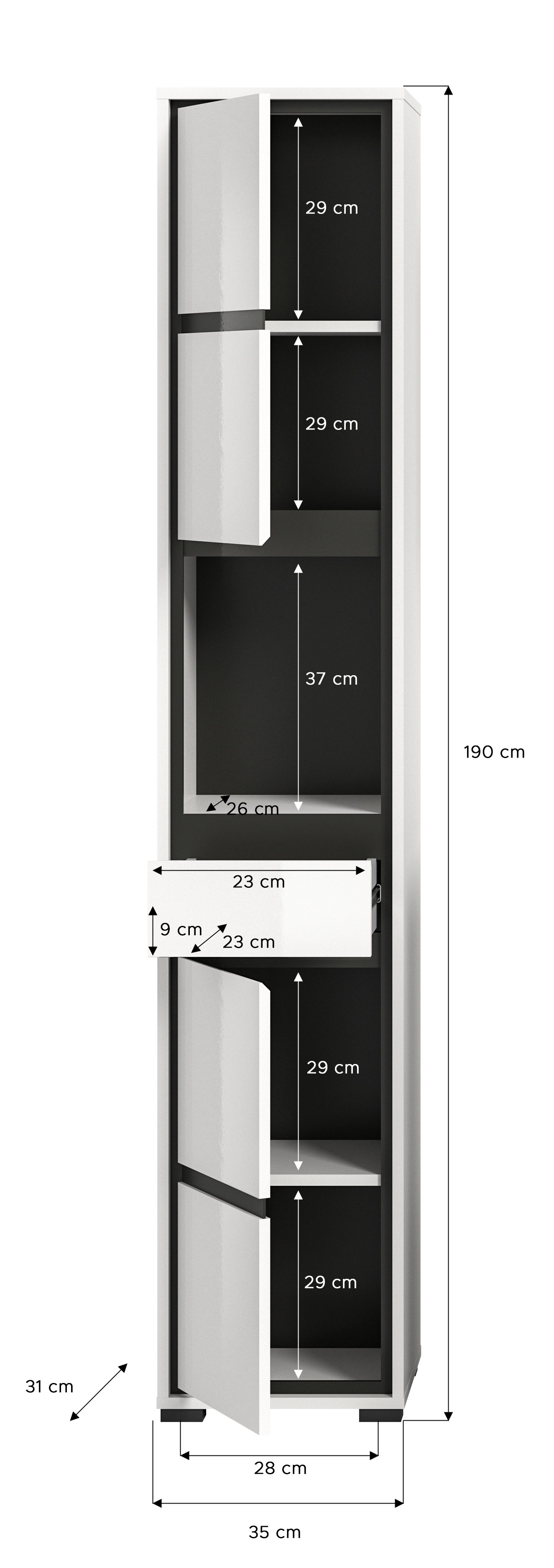 Hochschrank HOSAENA