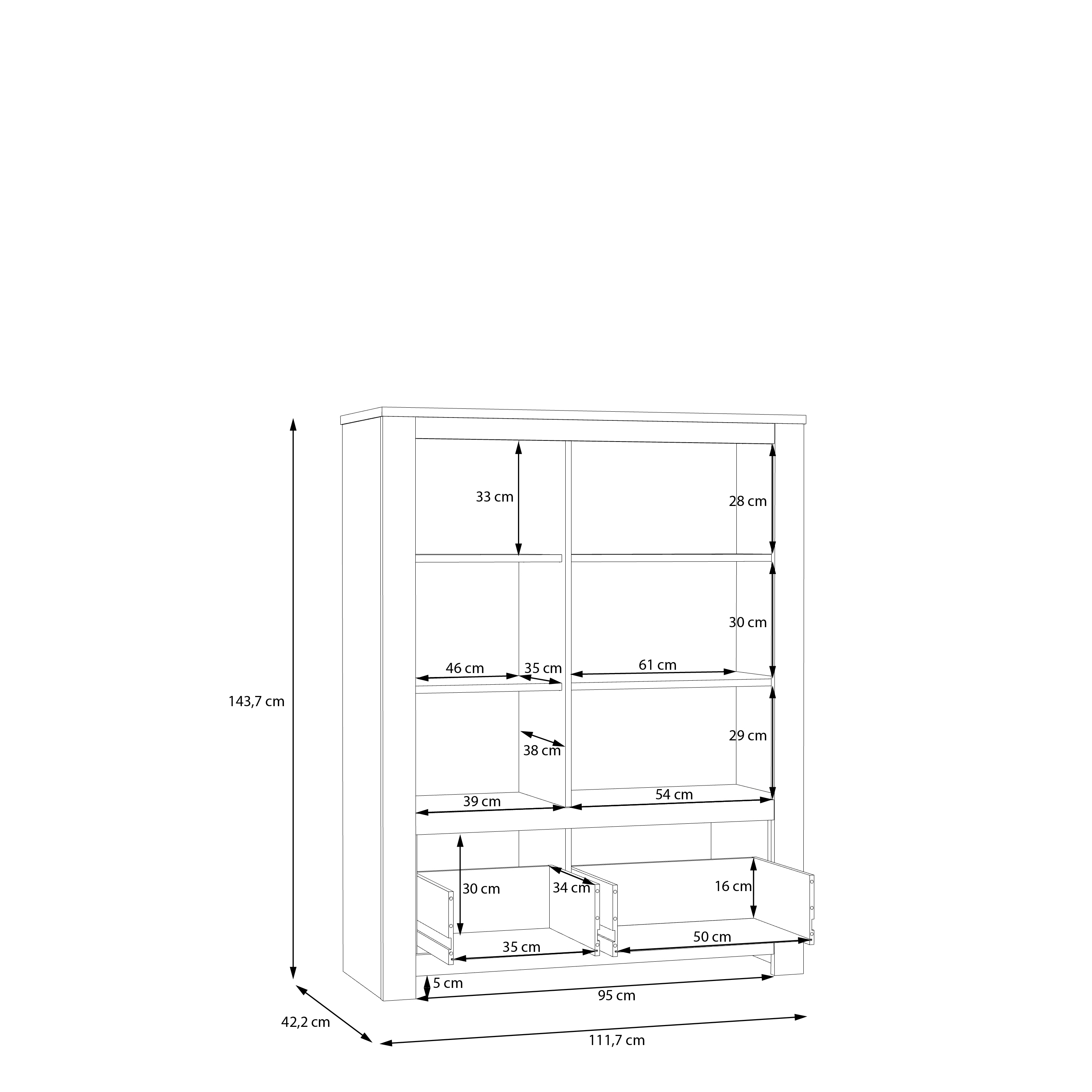 Highboardvitrine KALLASTE